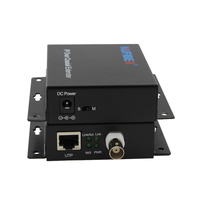 Convertidor de Medios de Fibra Óptica IP Ethernet a Coaxial RJ45 a BNC, Extensor Ethernet sobre Coaxial para Cámara IP CCTV