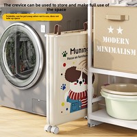 Girida Umweltfreundlicher Freistehender Mehrzweck-Aufbewahrungskorb aus Kunststoff mit Großer Kapazität für Kinderspielzeug und Schmutzwäsche im Badezimmer