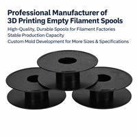 Gulungan Filamen Printer 3D Kosong 1KG, 200mm, Plastik ABS/PC, Dapat Digunakan Kembali, Langsung dari Pabrik, untuk Penyimpanan Gulungan Filamen Printer FDM
