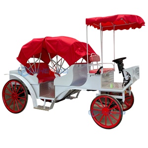 Voiture de tourisme électrique sur mesure à double rangée, spéciale mariages et visites touristiques - Product Image 1