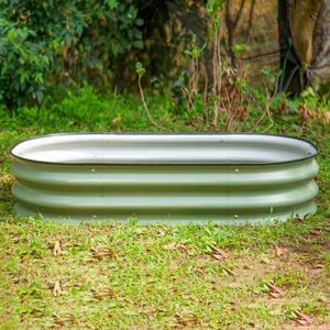 20 cm Hoher Modularer Hochbeet-Bausatz aus Verzinktem Wellblech, Pflanzkasten für Gemüse, Garten-Blumentöpfe & Pflanzgefäße - Product Image 4