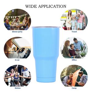 Custom Double Walled Stainless Steel Sublimation 30Oz Camping Travel <b>Coffee</b> Tumbler Mug - Product Image 3
