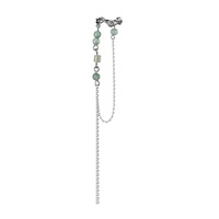 ICEBELA Bijoux de mode en argent sterling 925, design vintage avec pampille en turquoise chinoise, pince d'oreille, manchette d'oreille