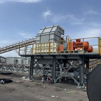Concasseur à double rouleaux pour déchets de carbone destiné à la ligne de production d'aluminium