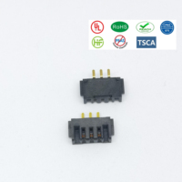 Conector Hembra DGDTE A24F de 2.0mm con Línea Central de 3 Pines (Negro) con Carcasa de Aleación de Cobre y Plástico para Placa PCB