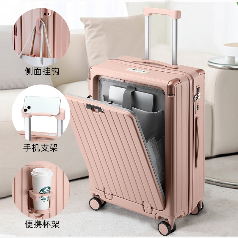 Pink (one-button front-opening cup holder USB)