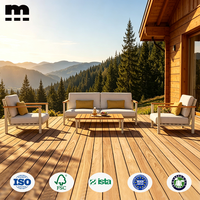 Modernes Outdoor-Möbel-Sofa-Set Luxuriöses Modernes Outdoor-Aluminium-Sofa-Set