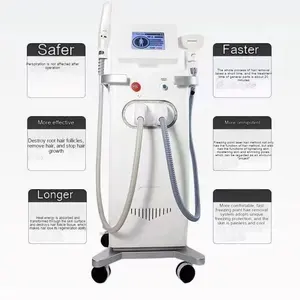 New Design 2 In 1 Portable 3 Wavelength 808 Diode Lazer Hair Removal Machine Price Picosecond Lazer Tattoo Removal Machine