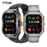 Montre connectée étanche GPS X5 Amoled 5ATM pour hommes avec boussole GNSS double bande intégrée, montre connectée sportive PK T-Rex 3