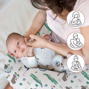 Ultra Soft <b>Baby</b> Breastfeeding Pillows for More Support Nursing Pillow and Positioner with Premium Removable Cover - Product Image 1