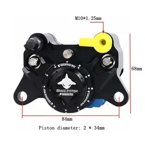 Bomba de freno de disco trasero y delantero de 2 pistones Universal de 84mm para Scooter RSZ NIU Dirt Bikes para pinzas de freno de motocicleta - Product Image 1