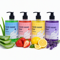 Échantillon gratuit en gros usine personnalisée marque privée savon liquide pour les mains lavage des mains détergent liquide 500ml