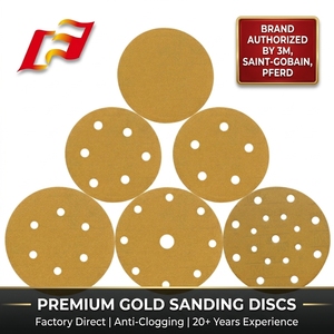 Dischi Abrasivi in Ossido di Alluminio con Foro da 2-6 Pollici, Disco Abrasivo con <span class=keywords><strong>Velcro</strong></span> <span class=keywords><strong>per</strong></span> Levigatrici Orbitali - Product Image 1