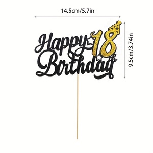 1 Pieza <span class=keywords><strong>de</strong></span> Adorno <span class=keywords><strong>para</strong></span> Pastel <span class=keywords><strong>de</strong></span> Feliz <span class=keywords><strong>Cumpleaños</strong></span> Número <span class=keywords><strong>18</strong></span>, Decoración Brillante <span class=keywords><strong>para</strong></span> Pastel <span class=keywords><strong>de</strong></span> <span class=keywords><strong>Cumpleaños</strong></span> <span class=keywords><strong>de</strong></span> <span class=keywords><strong>18</strong></span> Años, Suministros <span class=keywords><strong>para</strong></span> Decoración <span class=keywords><strong>de</strong></span> Fiestas <span class=keywords><strong>de</strong></span> <span class=keywords><strong>Cumpleaños</strong></span> - Product Image 5