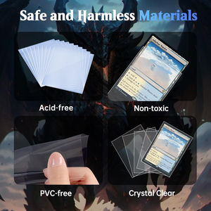 PP Card Film Penny Sleeves 66x91mm 2.6x3.58in Binnenhoesjes TCG Trading Card Zachte Beschermhoes voor Standaard Formaat Game Cards OEM - Product Image 3