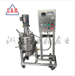 stainless steel Pressure Professional Lab dissolving dispersing mixing Reactor kettle with sight glass for liquid mixing