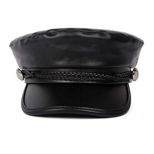 Chapeau de capitaine de <span class=keywords><strong>marin</strong></span> en PU pour femmes, béret boulanger, livan, new, - Product Image 5