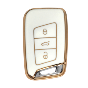Étui de protection pour clé de voiture DM TPU pour VW Volkswagen Passat B8 Magotan pour <span class=keywords><strong>Skoda</strong></span> Superb A7 <span class=keywords><strong>Kodiaq</strong></span> Seat Porte-clés sans clé - Product Image 4