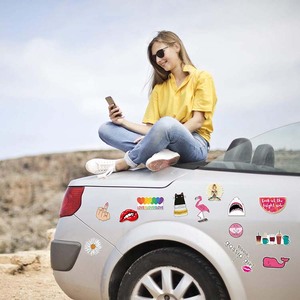 Paquete de 50 Pegatinas Grandes de Alta Calidad, Lindas, Impermeables, Estéticas y Modernas, Pegatinas Troqueladas para Adolescentes y Niñas - Product Image 5