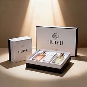 Flacon <span class=keywords><strong>de</strong></span> parfum <span class=keywords><strong>de</strong></span> luxe personnalisé avec coffret cadeau haut <span class=keywords><strong>de</strong></span> gamme écologique, boîte à double ouverture recyclable et biodégradable - Product Image 4