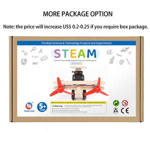 เครื่องบินไฟฟ้าของเล่นแบบประกอบเอง งานฝีมือไม้สำหรับเด็ก - Product Image 5