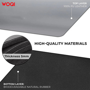 Esterilla de Yoga WOQI de 72x26 Pulgadas, 5mm de Grosor, TPE Antideslizante, Plegable, para Principiantes - Product Image 4