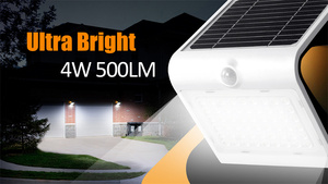 Lampada Solare LED da Parete Integrata Tutto in Uno IP65 Impermeabile con Sensore di Movimento PIR e Garanzia di 3 Anni <span class=keywords><strong>per</strong></span> Giardino Esterno e Recinzione - Product Image 2