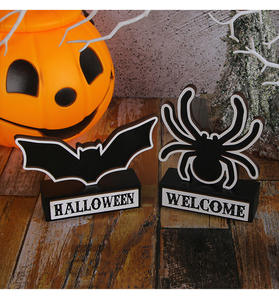<span class=keywords><strong>Decorazione</strong></span> di Halloween per festa del fantasma di Halloween <span class=keywords><strong>decorazione</strong></span> della targa di pipistrello ragno di Halloween - Product Image 1