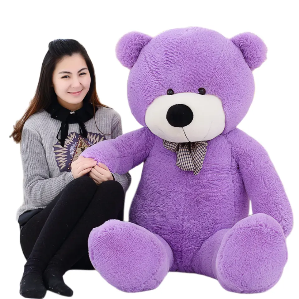 Allogogo Cpc Valentines Teddy Bears Wholesale 180Cm 200Cm Osos De Peluche Hugging Large Teddy Bear With Bowknot