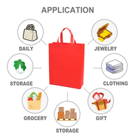 Venta al por mayor personalizado respetuoso con el medio ambiente reciclable Spunbond bolsa no tejida reutilizable bolsa de compras de comestibles