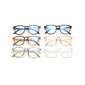 Lunettes de protection des yeux, montures optiques en plastique, verres anti-lumière bleue, blocs de verre, rivière, 1 pièce à la mode, unisexe - Product Image 3