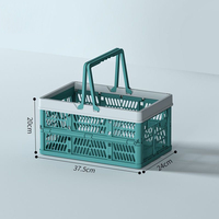 Panier pliable avec poignées, boîte de rangement pour fruits et légumes, panier pliable pour supermarché