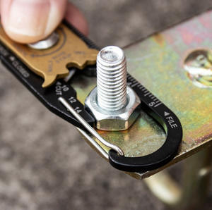 Llavero multifuncional 20 en 1, dispositivo EDC de bolsillo para acampar, Mini utilidad portátil, llavero multiherramienta, mosquetón para exteriores - Product Image 5