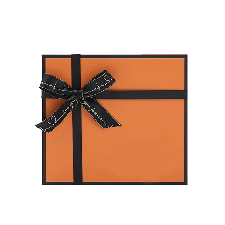 Valentinstag Karton Mutter der Tag Geburtstag Braut Koffer Einzigartige Machen Up Tuch Orange Große Geschenk Verpackung Box Luxus