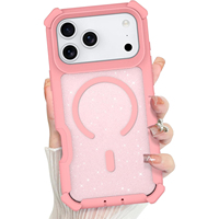 Coque pour iPhone 18 Pro Max, étui de téléphone scintillant avec paillettes brillantes, coque arrière magnétique pour iPhone 17 Pro Max
