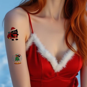 <span class=keywords><strong>ส</strong></span>ติกเกอร์แทททูประดับกลิตเตอร์แบบชั่วคราวสำหรับเทศกาลค<span class=keywords><strong>ริ</strong></span><span class=keywords><strong>ส</strong></span>ต์มา<span class=keywords><strong>ส</strong></span>รูปการ์ตูนขี้เล่นลายแมวเกล็ดหิมะกันน้ำ<span class=keywords><strong>ส</strong></span>ำหรับใบหน้าคอและแขน - Product Image 4