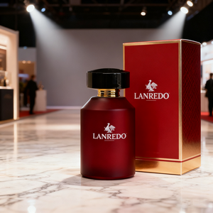 Flacon de parfum en verre LANREDO vide, rond, jaune et rose, avec pompe à pression, 30 ml, 50 ml, 100 ml, luxe avec boîte - Product Image 2