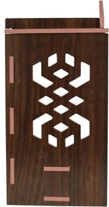 Pooja mandir cho nhà tường treo MDF ngôi đền bằng gỗ với cửa - Product Image 5