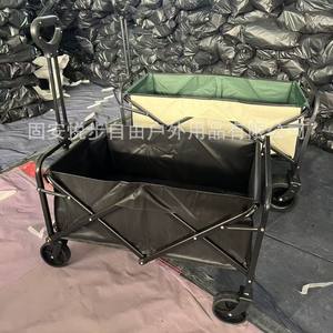Chariot de camping Yuebu tout-terrain à 4 roues pliable, capacité de charge de 400 Jin, poignée détachable, acier au carbone moyen - Product Image 3