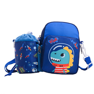Sac à dos enfant avec porte-bouteille, sac messager dinosaure dessin animé, sac de voyage licorne mignon, pochette extérieure pour tout-petit, OEM - Product Image 4
