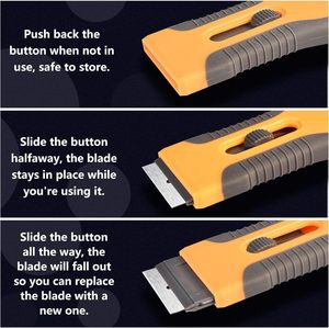 Customized OEM ODM Support Ergonomic Handle Plastic Hand Glue Remover for DIY Ceramic Hob Scraper Cutting Tools - Product Image 6