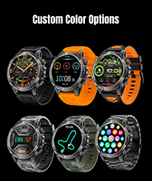 Montre connectée de sport d'extérieur YK15, nouvelle collection, avec GPS, boussole, moniteur de fréquence cardiaque, lampe de poche, notifications d'appels et de messages, suivi du sommeil - Vente chaude directe usine