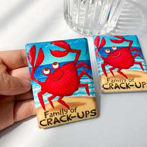 Imanes Promocionales Diarios con Tecnología de Estampado, Decoración para el Hogar, Serie Océano, Refrigerador Suave de Metal y Resina Pintada a Medida - Product Image 6