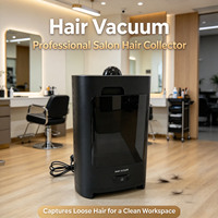 Aspirateur à cheveux électrique intelligent pour salon, avec bac de collecte automatique des débris capillaires et aspirateur de déchets, spécifiques aux salons