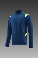 OEM ODM 100% Poliester Jaket Latihan Sepak Bola Lengan Panjang Slim Fit Resleting Seperempat Atasan Pemanasan Pakaian Olahraga Tim Sepak Bola Kustom