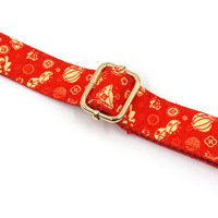 Ensemble laisse et collier pour chien en polyester, motif citrouille de dessin animé mignon et confortable, avec boucle dorée, pour toutes les saisons et les fêtes d'Halloween