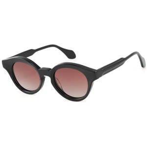 Lunettes de soleil unisexes œil de chat à monture intégrale, verres dégradés marron, protection UV400, protection solaire pour adultes - Product Image 1