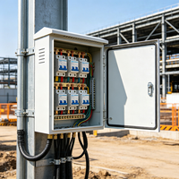 Boîte de distribution d'énergie industrielle en alliage d'aluminium robuste 400V 20 prises étanche à l'extérieur certifiée IP65 ISO9001 Électrique