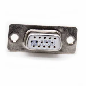 Conector hembra DB15, Conector de Metal VGA D-SUB15 Pin, d-subminiatura, PCB, macho, 3 filas