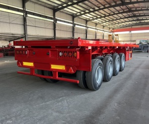 Remolques de Camión Semirremolque de Plataforma Nuevos y Usados de 2, 3 y 4 Ejes, 60 y 80 Toneladas, para Contenedores de 20, 40 y 45 Pies, en Venta - Product Image 5